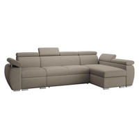 ECKSOFA Boston LCP, Seite: Rechts 1P(65)+2R+LCP - Kaschmir/Silberfarben, Holz/Textil (320/170cm) - MIRJAN24