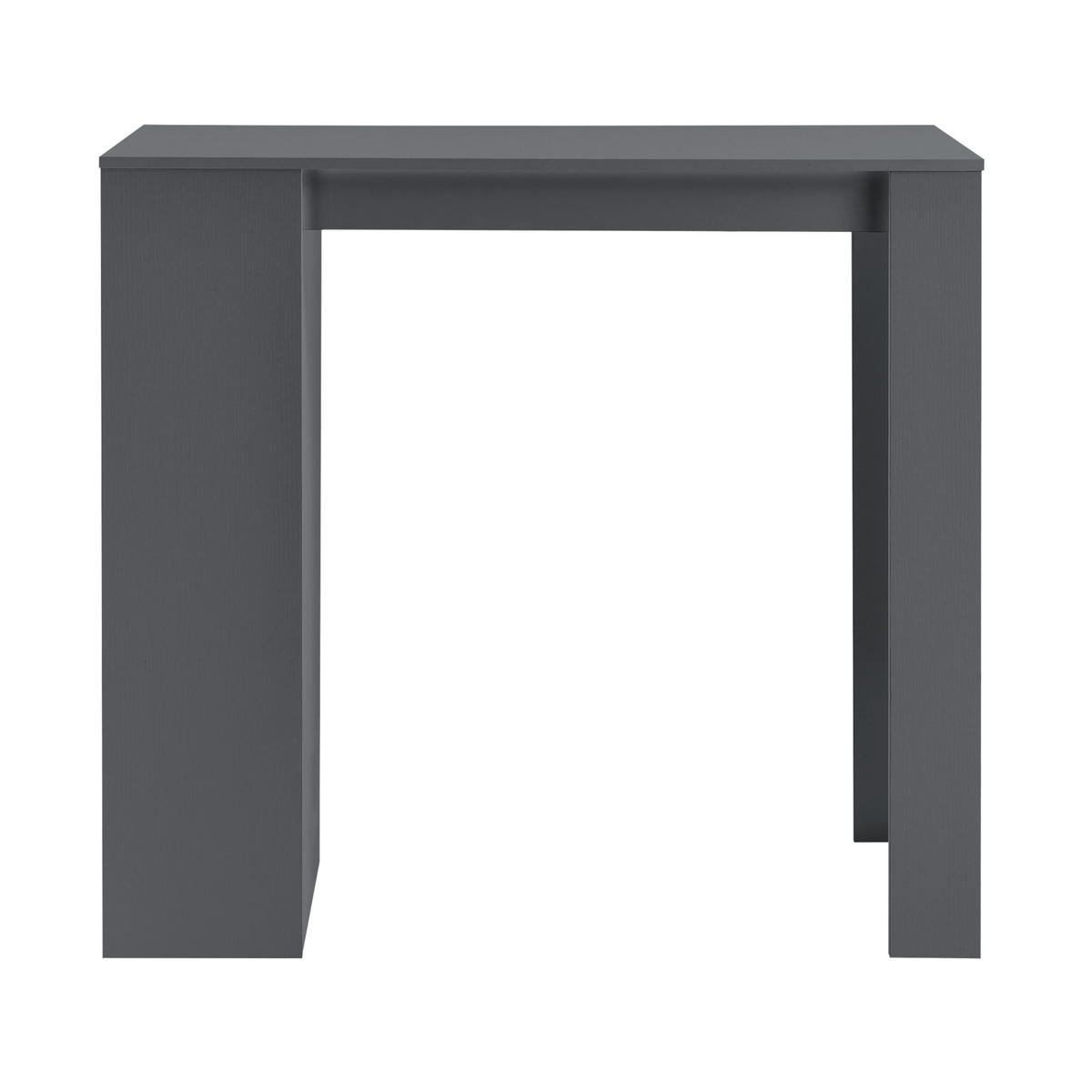BARTISCH Kouvala - Dunkelgrau, Holzwerkstoff (110/103/50cm) - [en.casa]