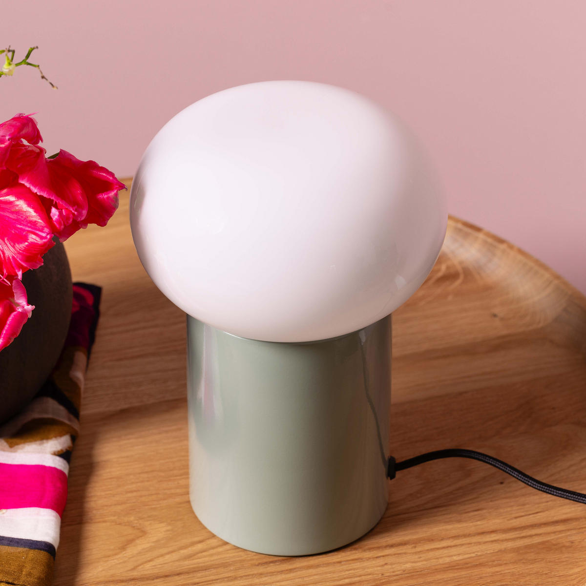 TISCHLEUCHTE Knut 99002/84 - Grün, Metall (15/15/21.9cm) - Brilliant