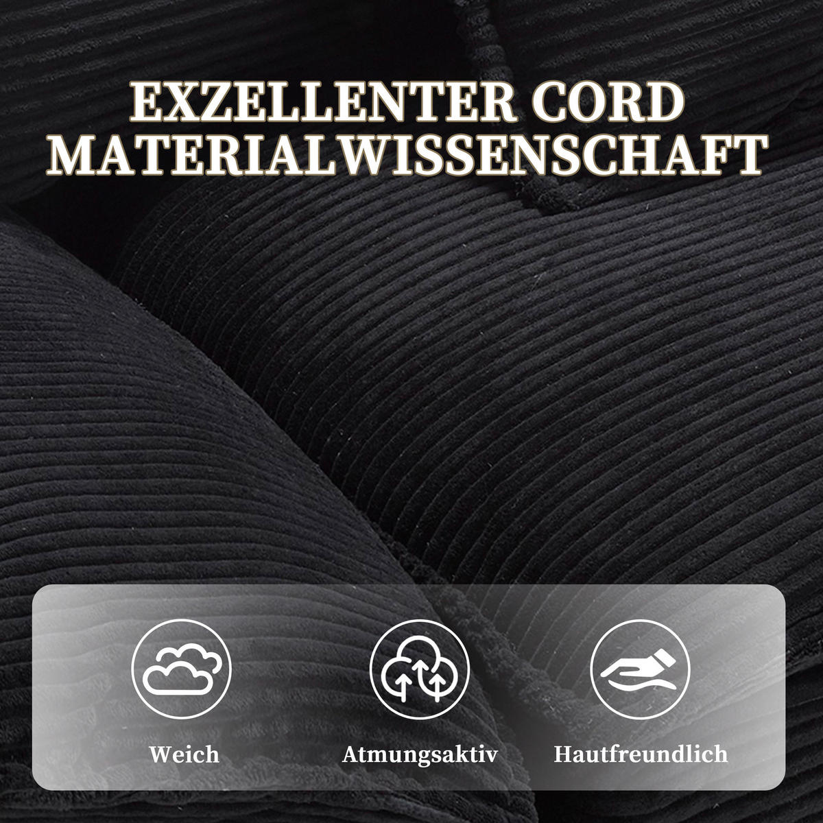 2-SITZER Sofa Samt mit ultratiefem Sitz 224/81/81 cm Schwarz - Schwarz, Textil (81/224/81cm) - Redom