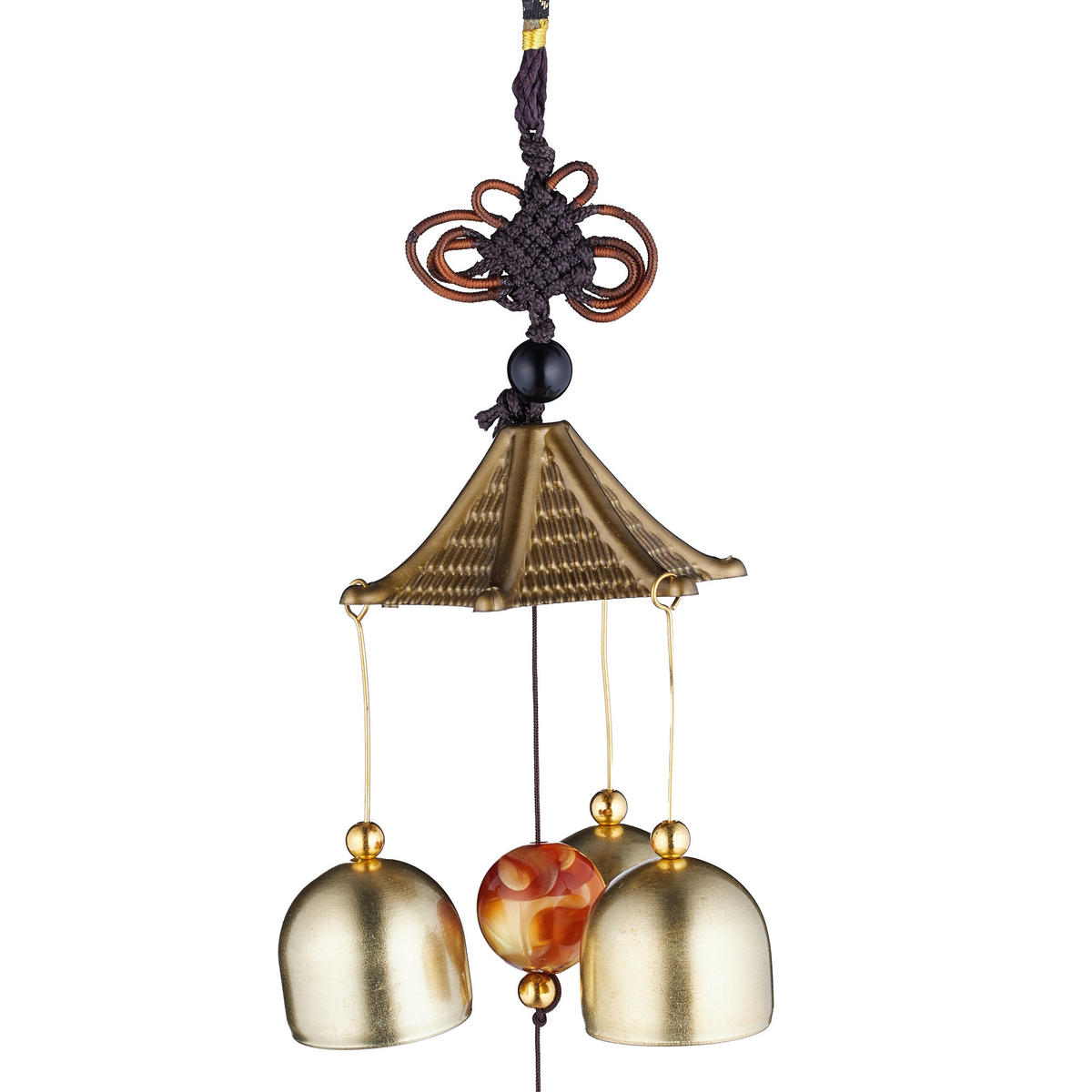 2XWINDSPIEL - Goldfarben, Kunststoff/Metall (7.5/7.5/39cm) - Relaxdays