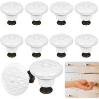 SCHRANKKNOPF Keramik 12er-Set 34 mm - Weiß, Keramik (3.4/3/3.4cm)