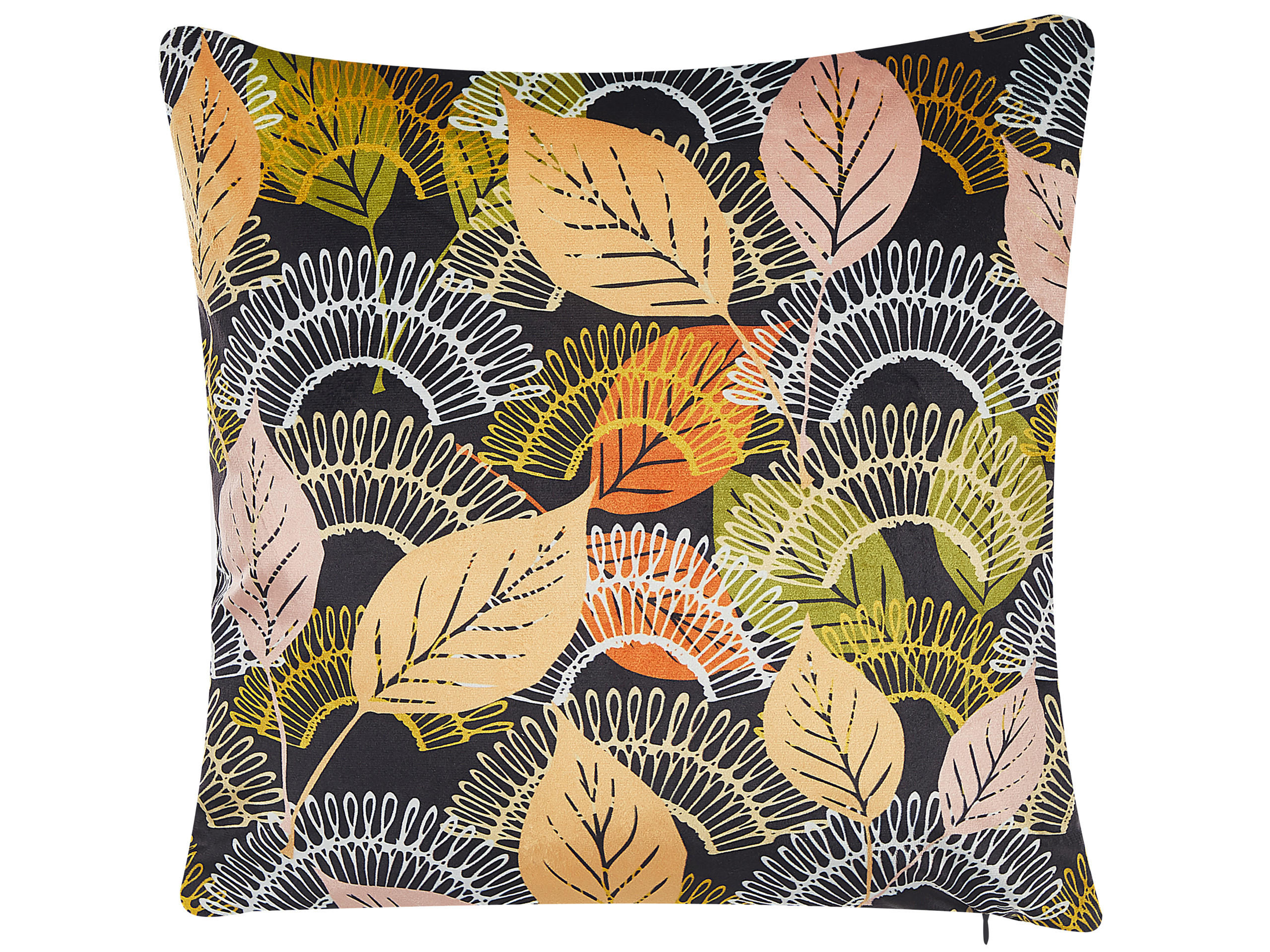 DEKOKISSEN 2er-Set Bunt 45/45 cm Lagurus - Multicolor, Textil (45/45cm) - Beliani