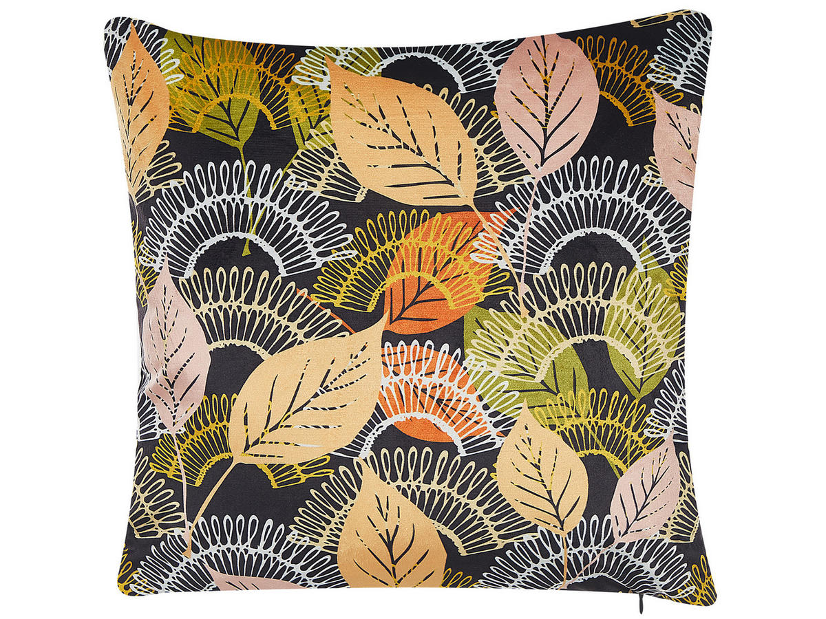 DEKOKISSEN 2er-Set Bunt 45/45 cm Lagurus - Multicolor, Textil (45/45cm) - Beliani