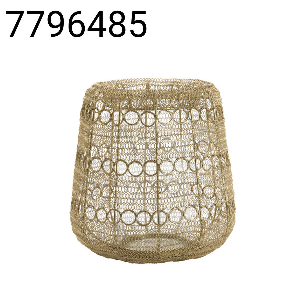 WINDLICHT Salos - Gold - 29/29/29.5 cm - Goldfarben, Metall (29/29.5/29cm) - Light & Living