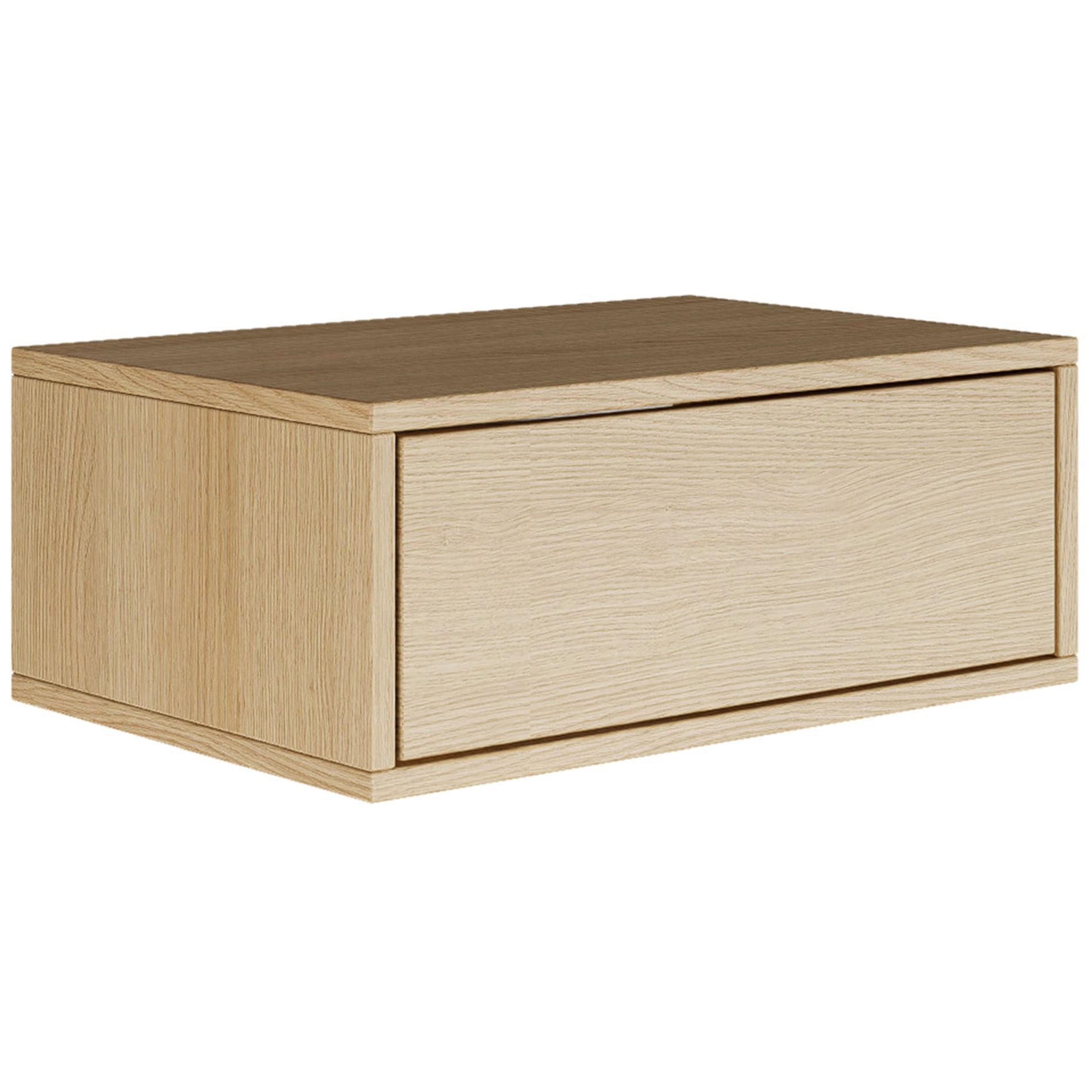 NACHTTISCH hängend Framme Eiche Holzoptik, 50 cm - Beige, Holzwerkstoff (50/20.8/36cm) - Selsey