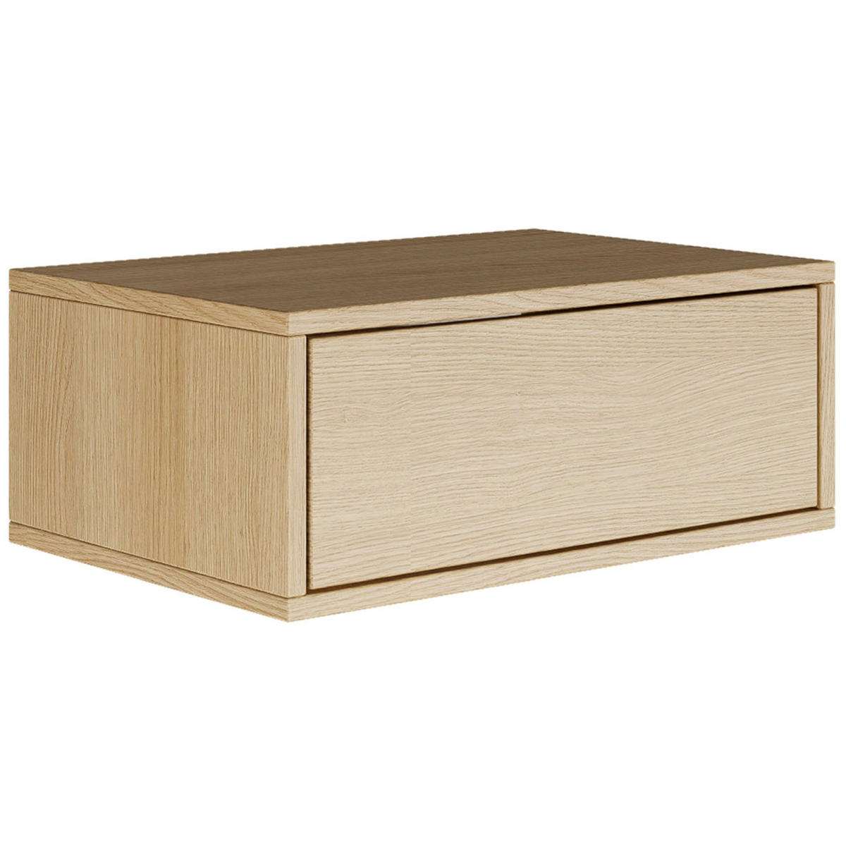NACHTTISCH hängend Framme Eiche Holzoptik, 50 cm - Beige, Holzwerkstoff (50/20.8/36cm) - Selsey