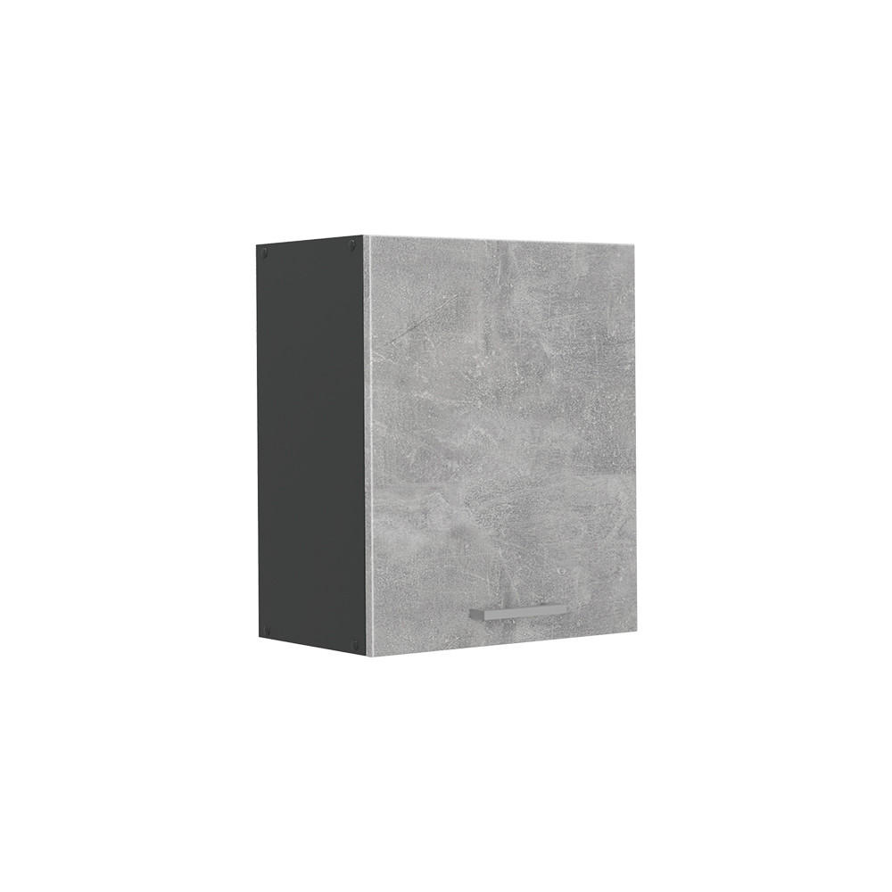 HÄNGESCHRANK R-Line, Beton/Anthrazit, 50 cm - Anthrazit/Grau, Holzwerkstoff (50/60/31cm) - Vicco
