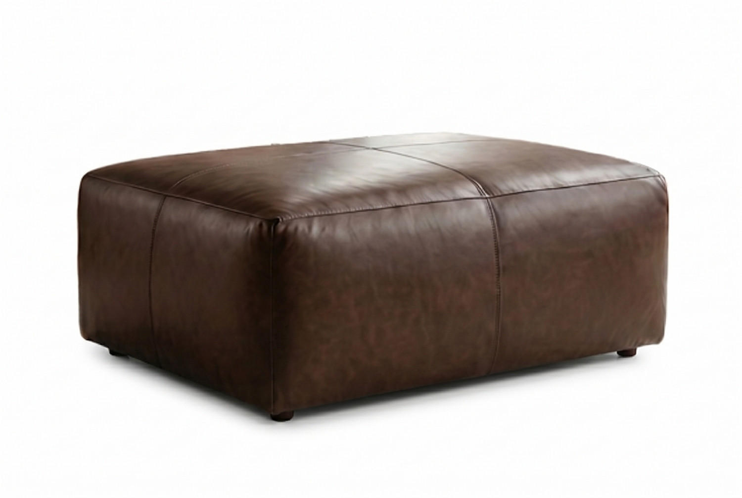 Kawola Polsterhocker Dunkelbraun 120x48x80 cm