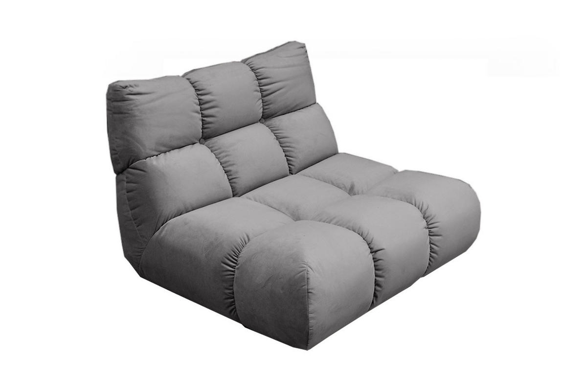 DREHSESSEL VIVIEN Steingrau Velvet Drehbar (360°) - Schwarz/Grau, Kunststoff/Textil (112/85/108cm) - KAWOLA