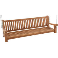 SCHAUKELBANK Muver Holz Teak Hängebank - Teakfarben, Holz (200/62/70cm) - DELUKE