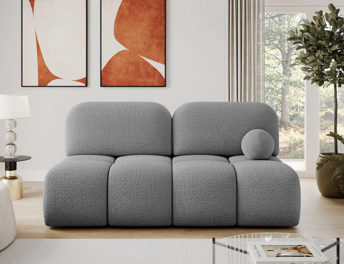 SCHLAFSOFA Nuwia mit Schlaffunktion und Bettkasten – Modernes Designsofa mit Schlafauszug und dekorativer Steppung - Grau, Kunststoff (200/102/100cm) - Wohnideebilder