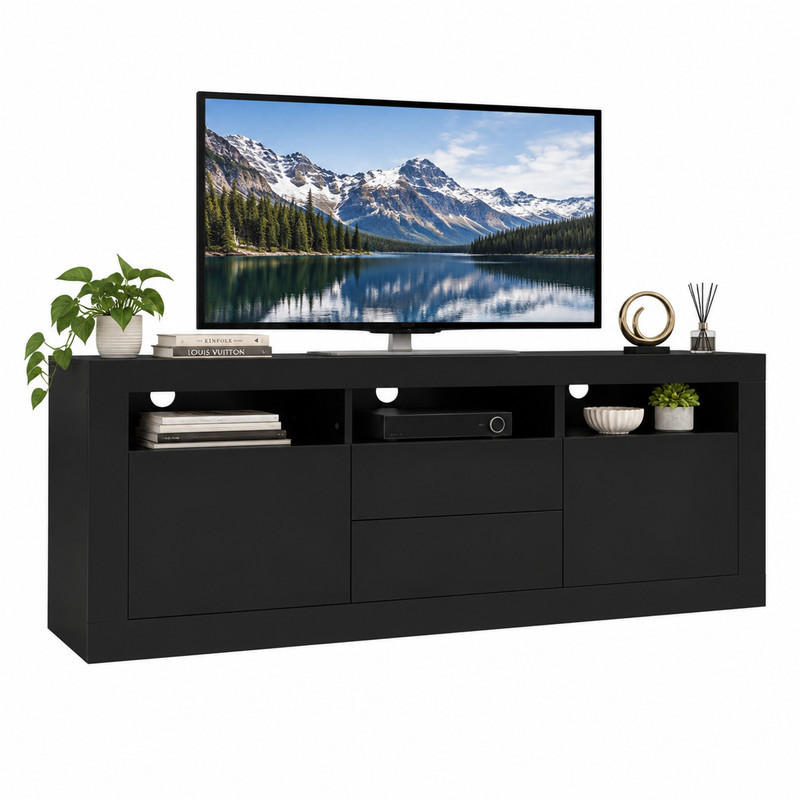 Beauniv Tv-Schrank Schwarz 35x60x160 cm