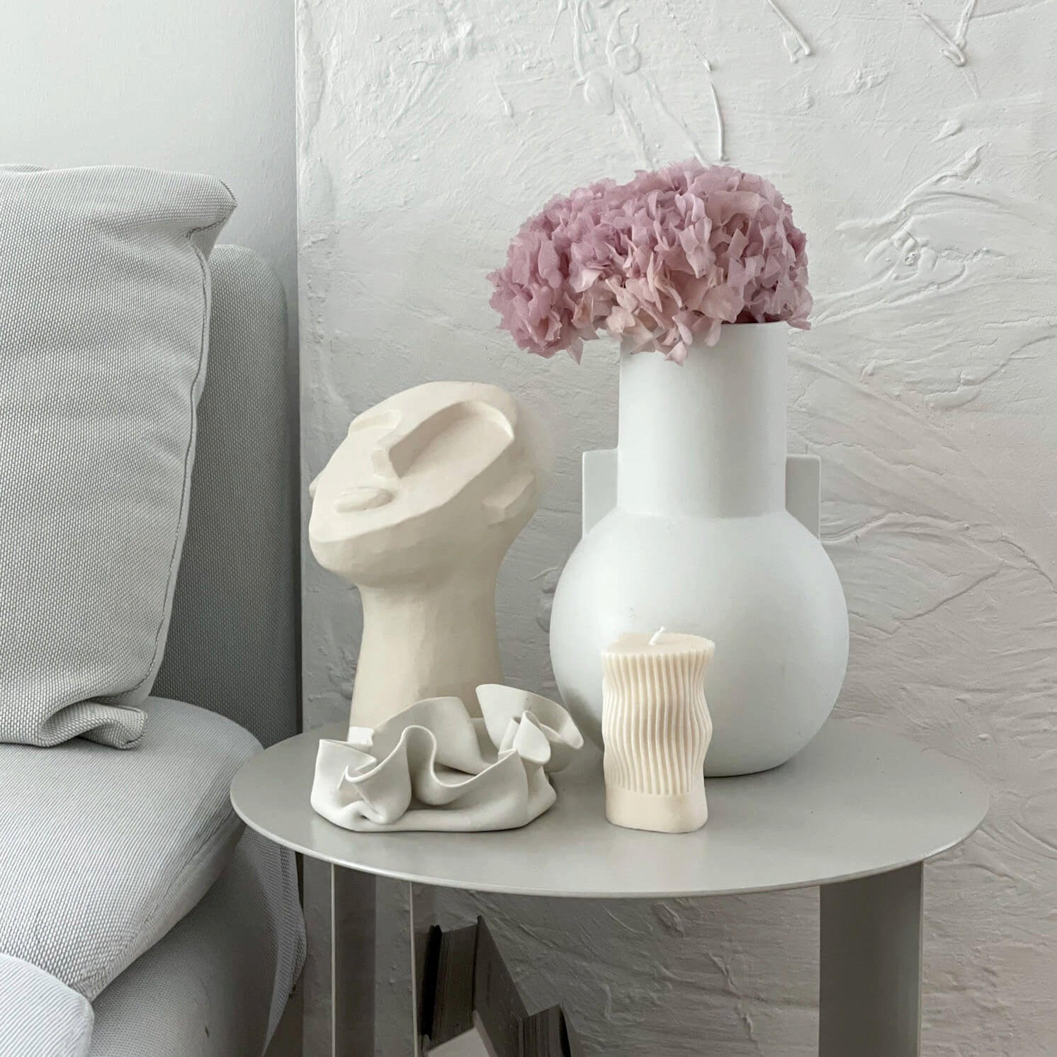 HORTENSIE: Zeitlose Schönheit, konservierte Hortensien als perfekte Dekoration - rose / 30 cm - Hellrosa, Naturmaterialien (30cm) - Lykke & You