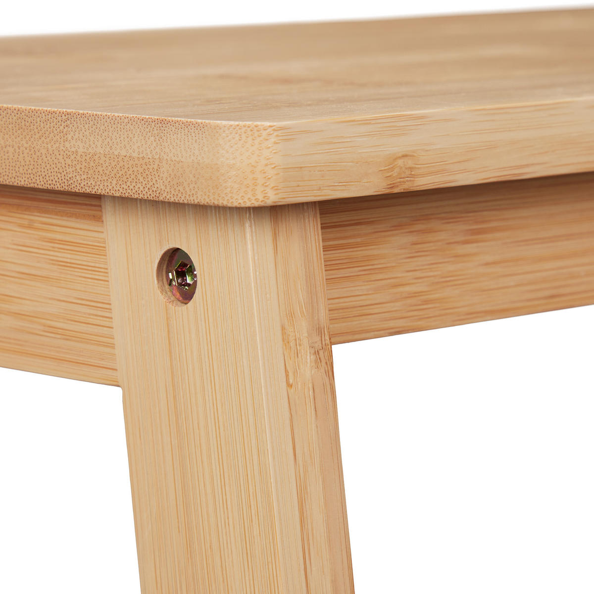 TRITTHOCKER - Hellbraun, Holz (45/48/51cm) - Relaxdays