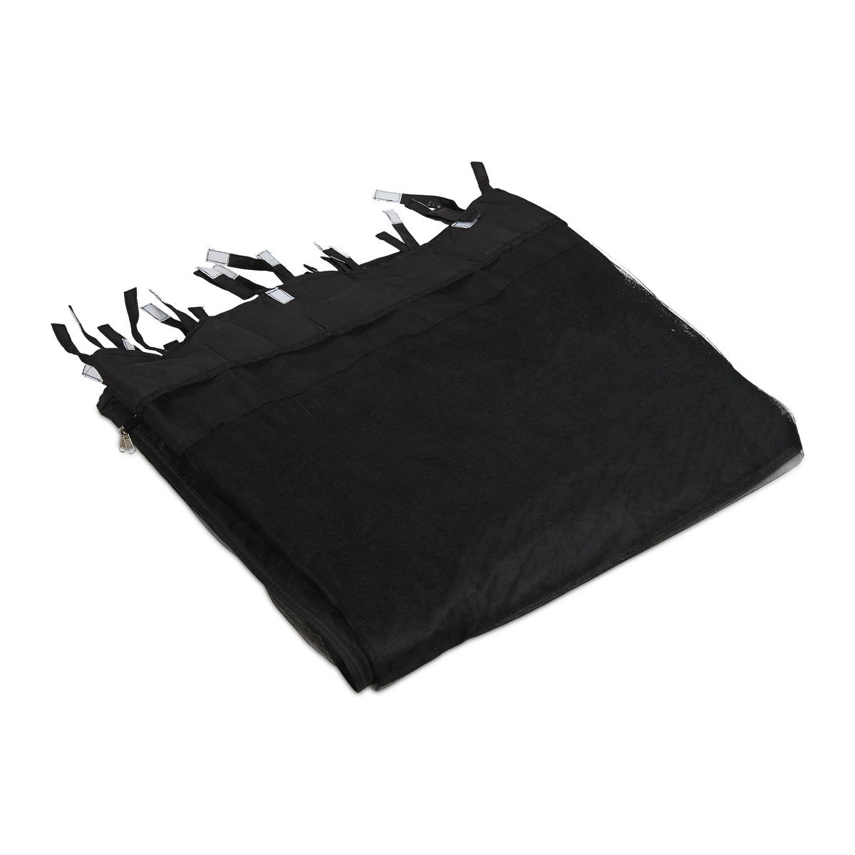 PAVILON s moskytiérou - černá, plast (600/200/0.2cm) - Relaxdays