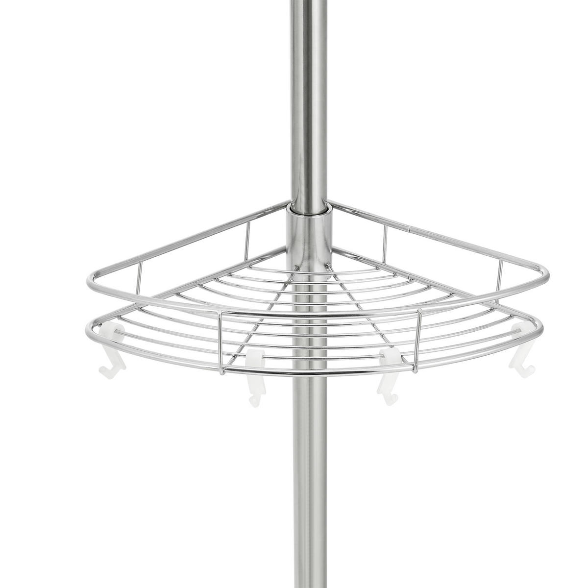 TELESKOP-DUSCHREGAL Haapavesi - Chromfarben, Metall (21.5/300/21.5cm) - [neu.haus]