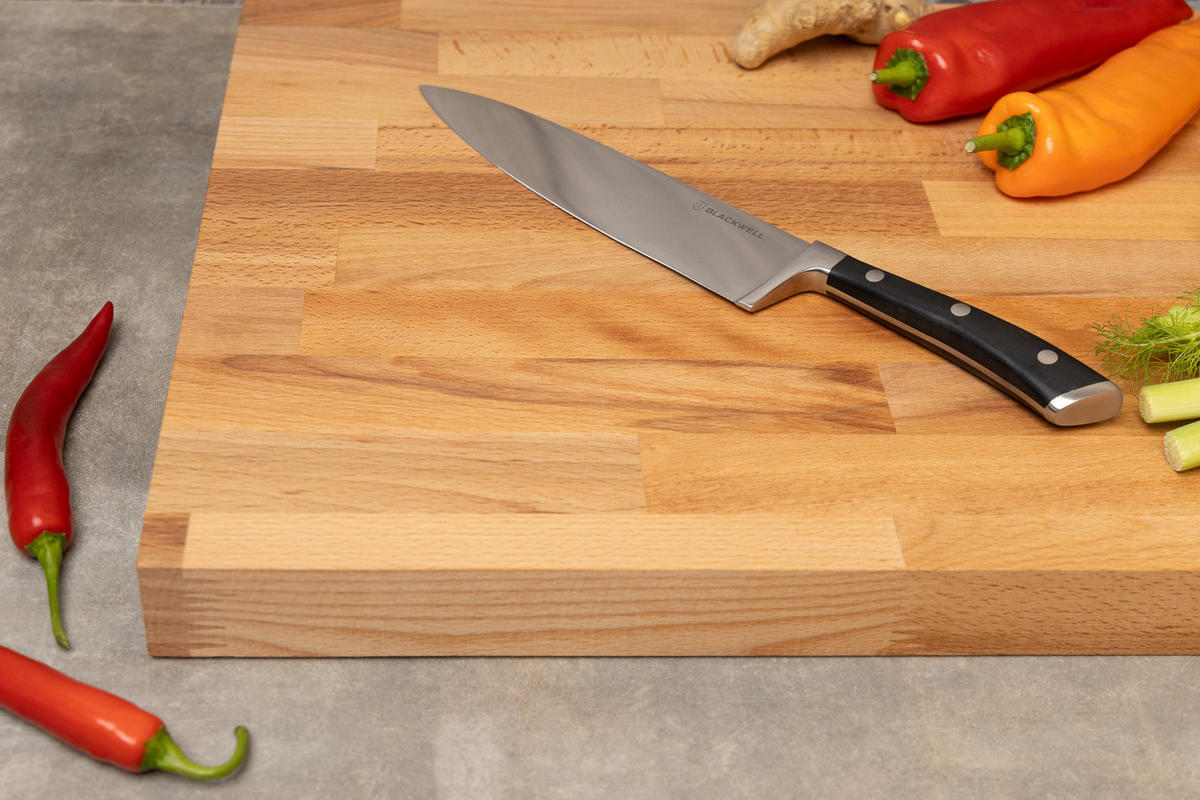 SCHNEIDEBRETT Holz - Mit Griff - Eschenholz - 50 x 40 x 4 cm - Braun, Holz (40/50cm) - Blackwell
