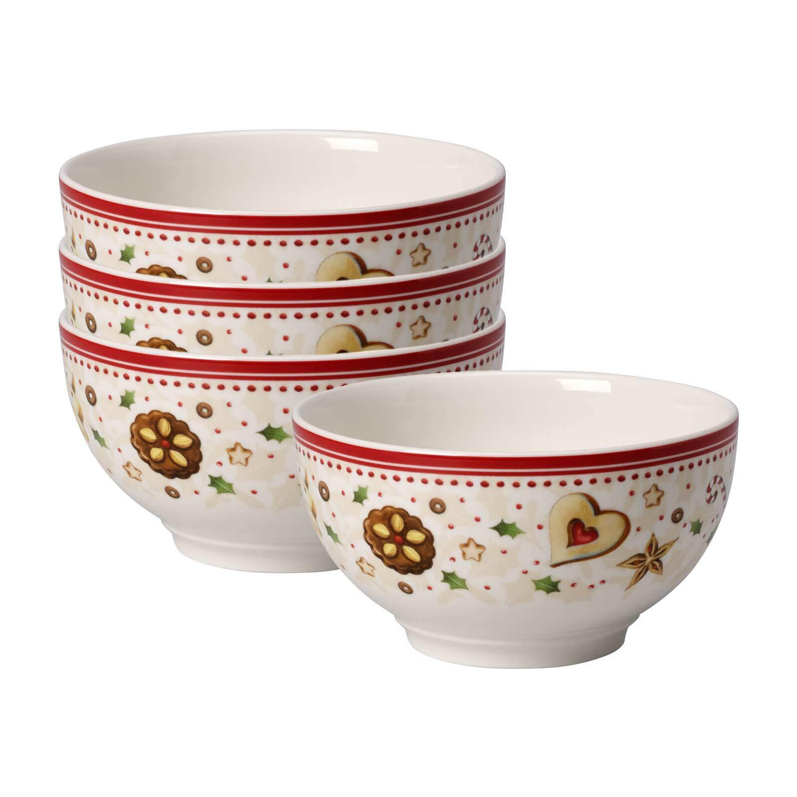 BOLS STERNSCHNUPPE Winter Bakery Delight bunt ø 14 cm 4er Set - Multicolor, Keramik (14cm) - Villeroy & Boch