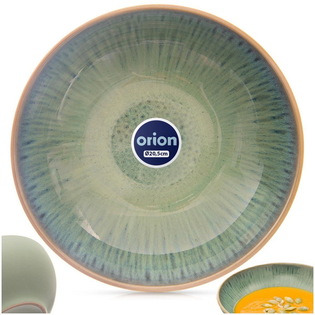 SUPPENTELLER Glaze tief grün - Grün, Keramik (20.5/20.5/6cm) - Orion 