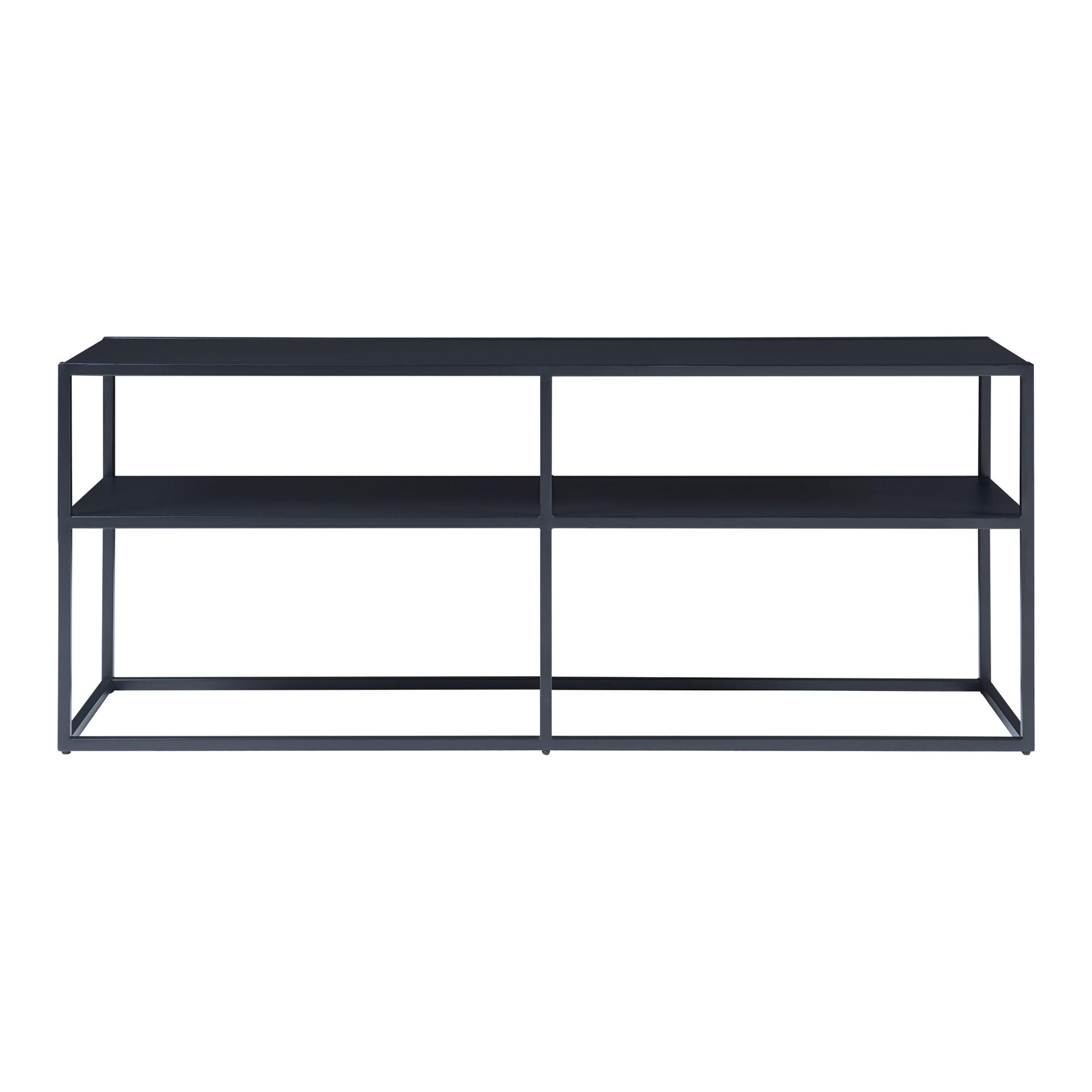 FERNSEHTISCH Solund - Schwarz, Metall (30/46/120cm) - [en.casa]