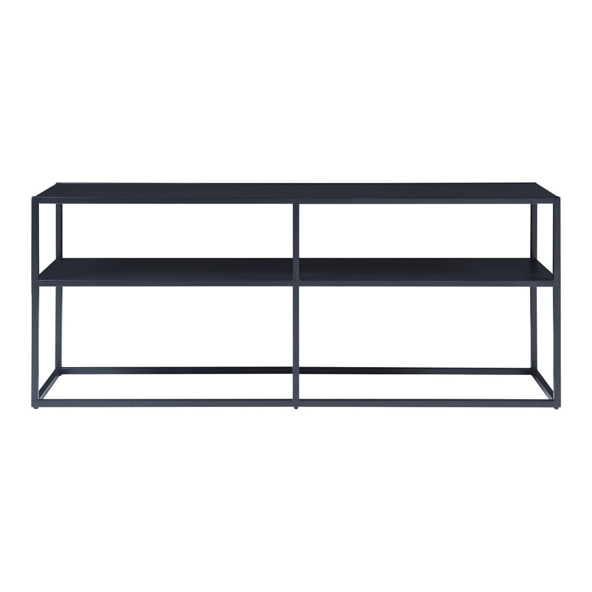 FERNSEHTISCH Solund - Schwarz, Metall (30/46/120cm) - [en.casa]