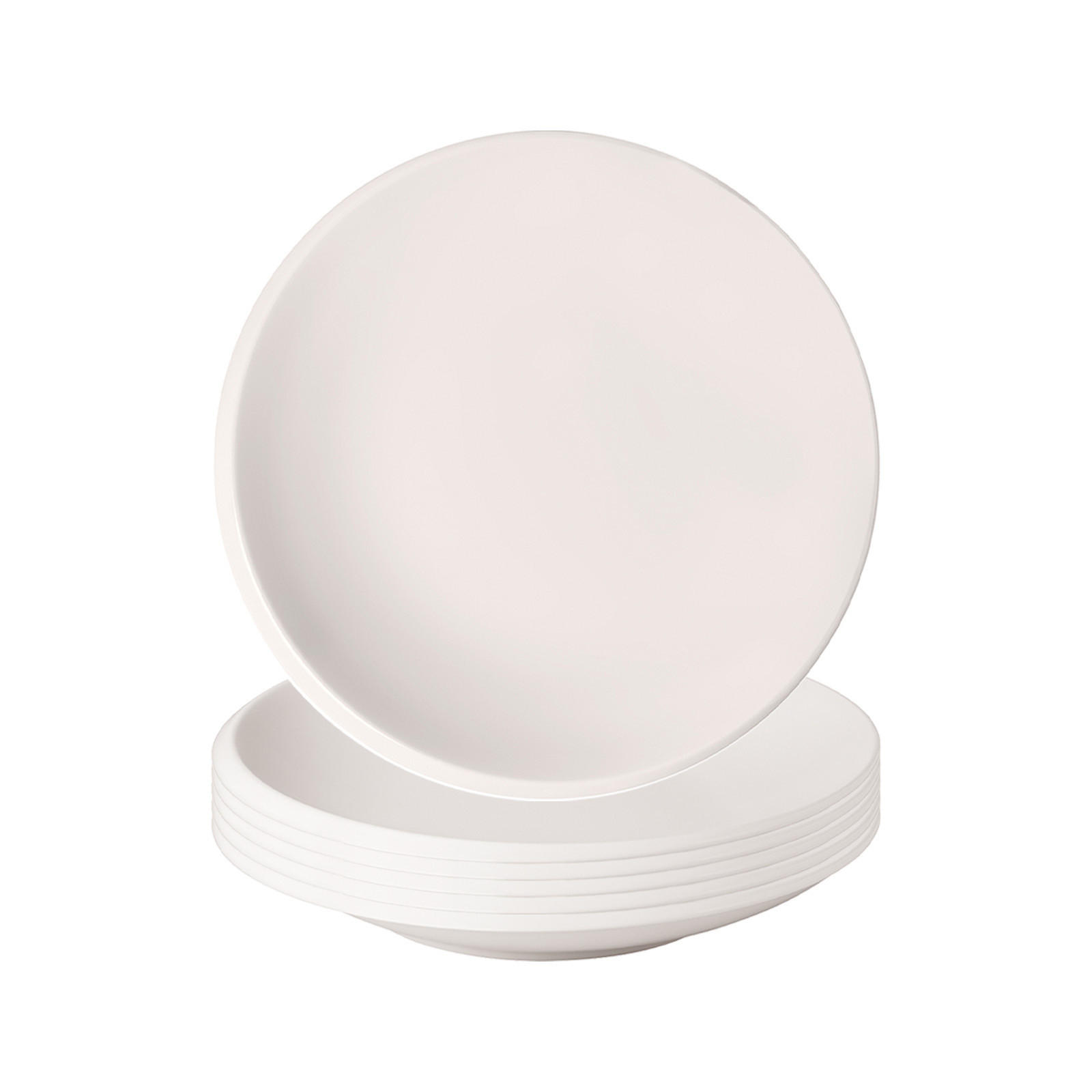 SCHALEN FLACH NewMoon weiß ø 25 cm 6er Set - Weiß, Keramik (25cm) - Villeroy & Boch