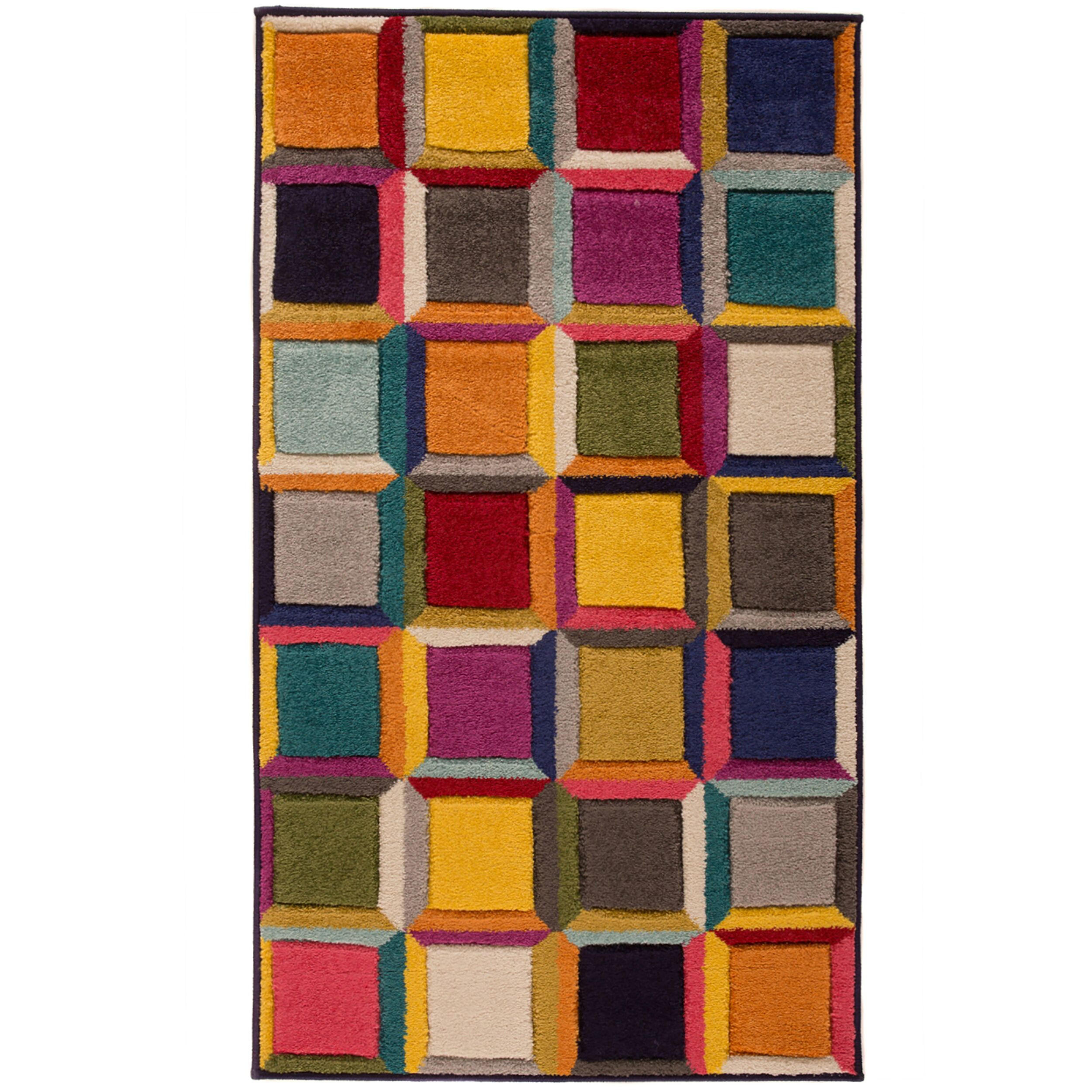 TEPPICH Geo-Muster Bunt mit Jute-Rücken MEON JOE, Multi 200x290 cm - Multicolor, Textil (200/290cm) - KADIMA DESIGN
