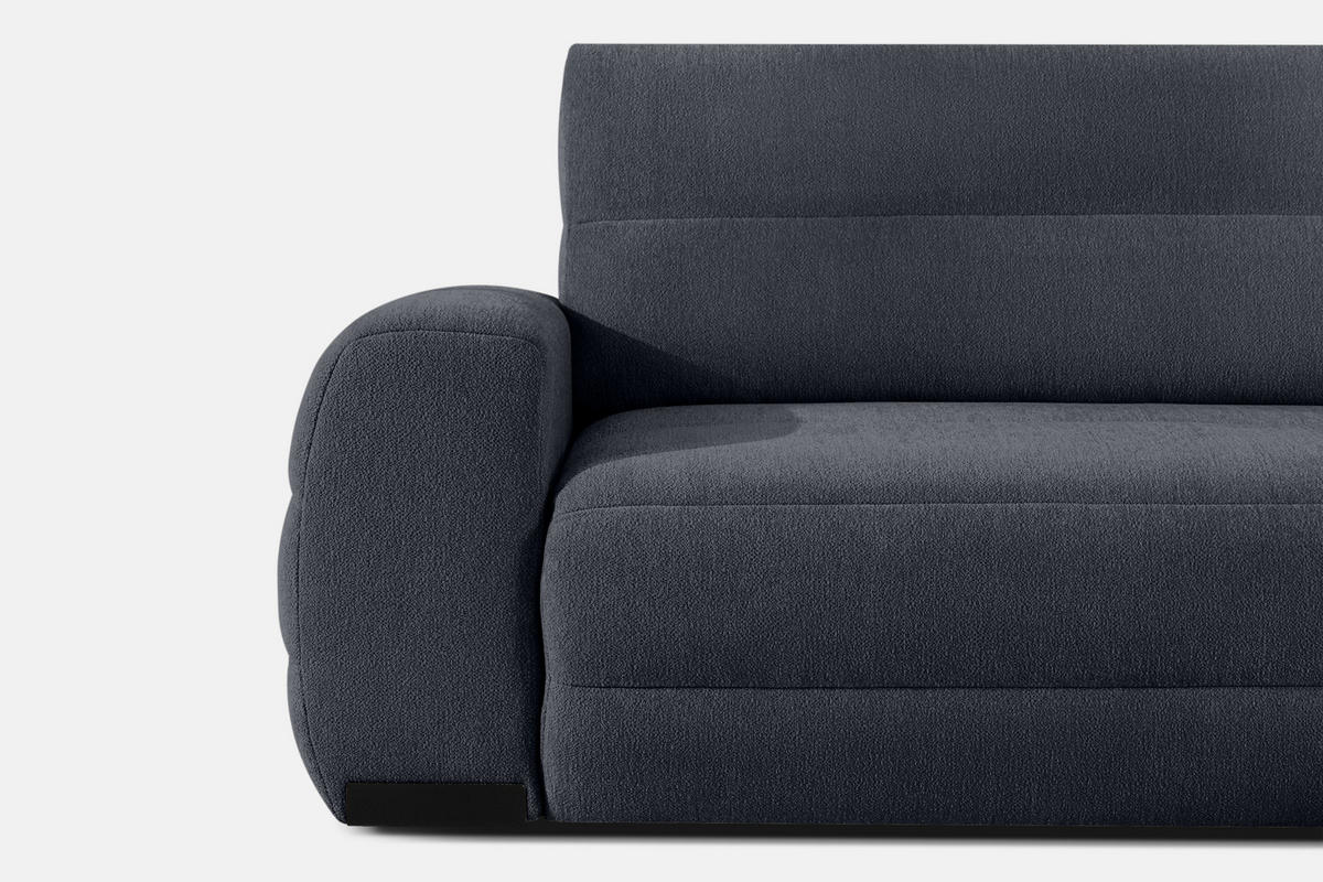 ECKSOFA RECHTS BLUME, Graphit - Graphitfarben, Holz/Holzwerkstoff (271/164cm) - KONSIMO®