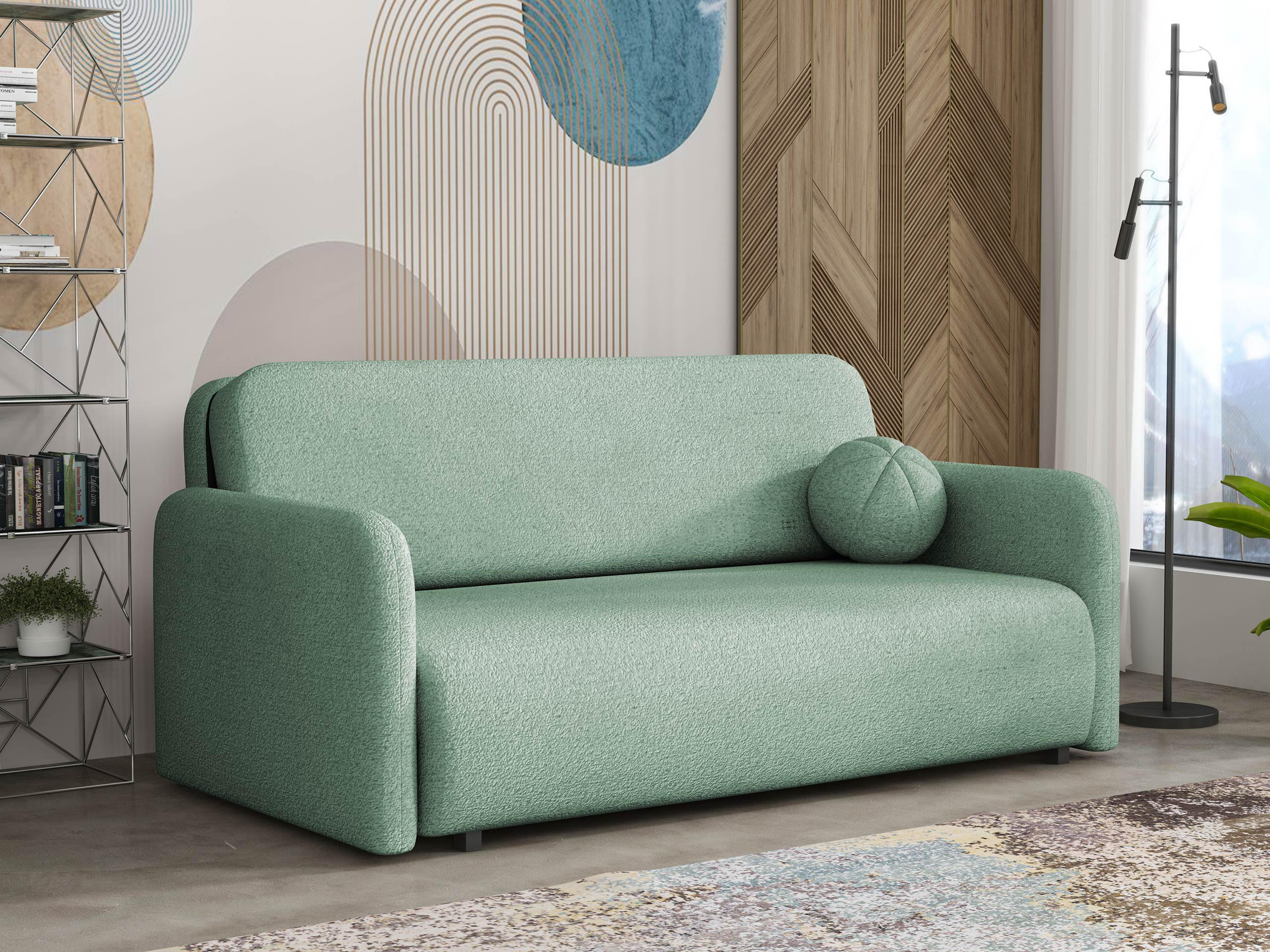 SCHLAFSOFA Viva Sun IV - Türkis/Schwarz, Holz/Textil (170/85/103cm) - MIRJAN24