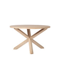 ESSTISCH Isak Natürlich 120 cm x 76,5 cm - Naturfarben, Holzwerkstoff (120/120/76cm) - Klast Home