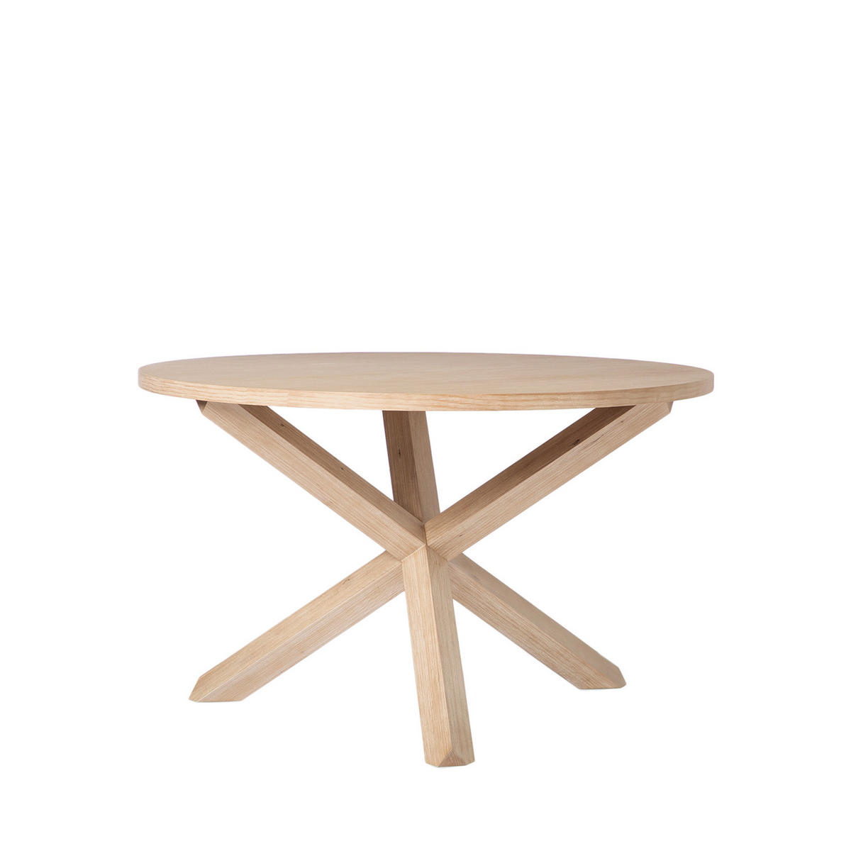 ESSTISCH Isak Natürlich 120 cm x 76,5 cm - Naturfarben, Holzwerkstoff (120/120/76cm) - Klast Home