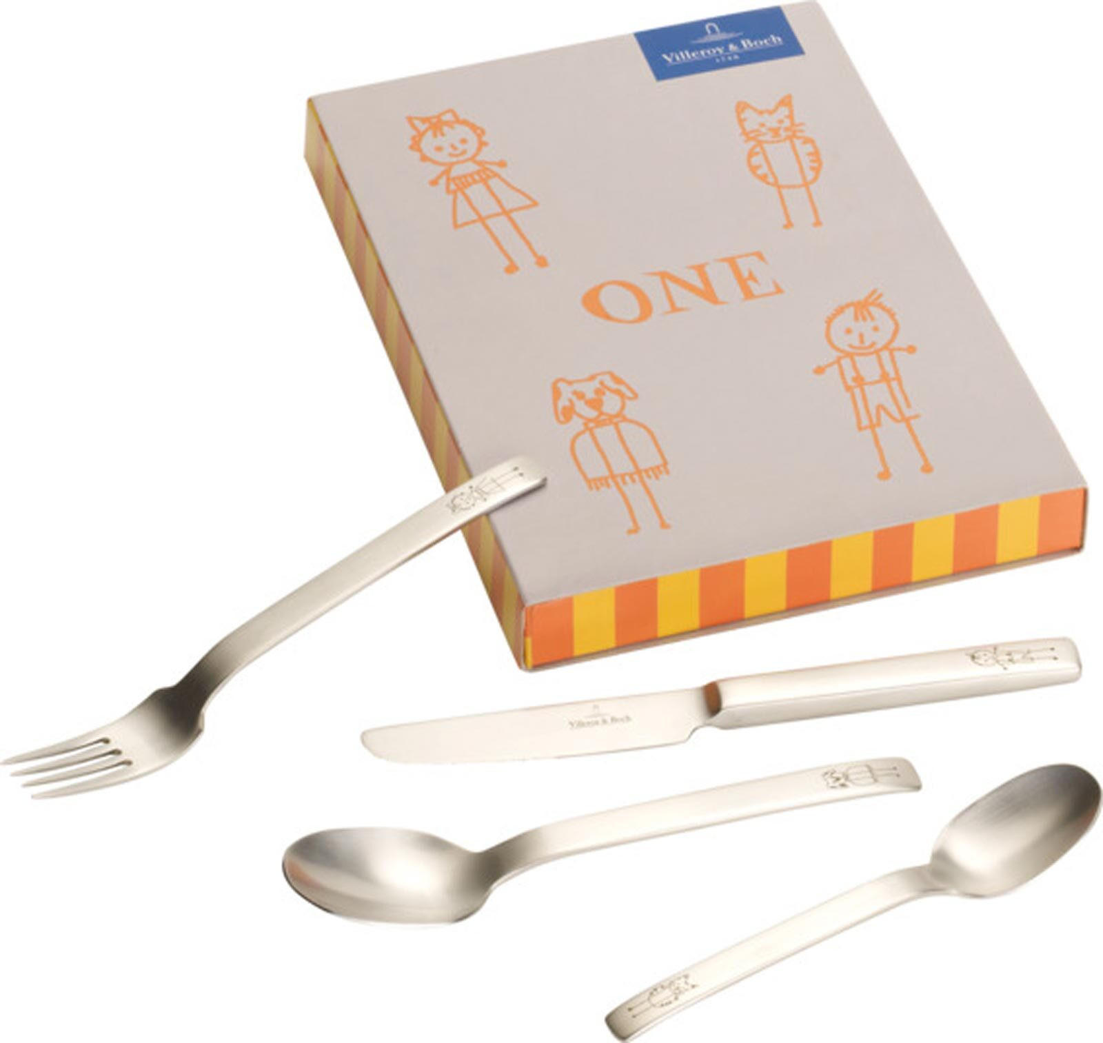KINDERBESTECK One silber 4er Set - Silberfarben, Metall - Villeroy & Boch