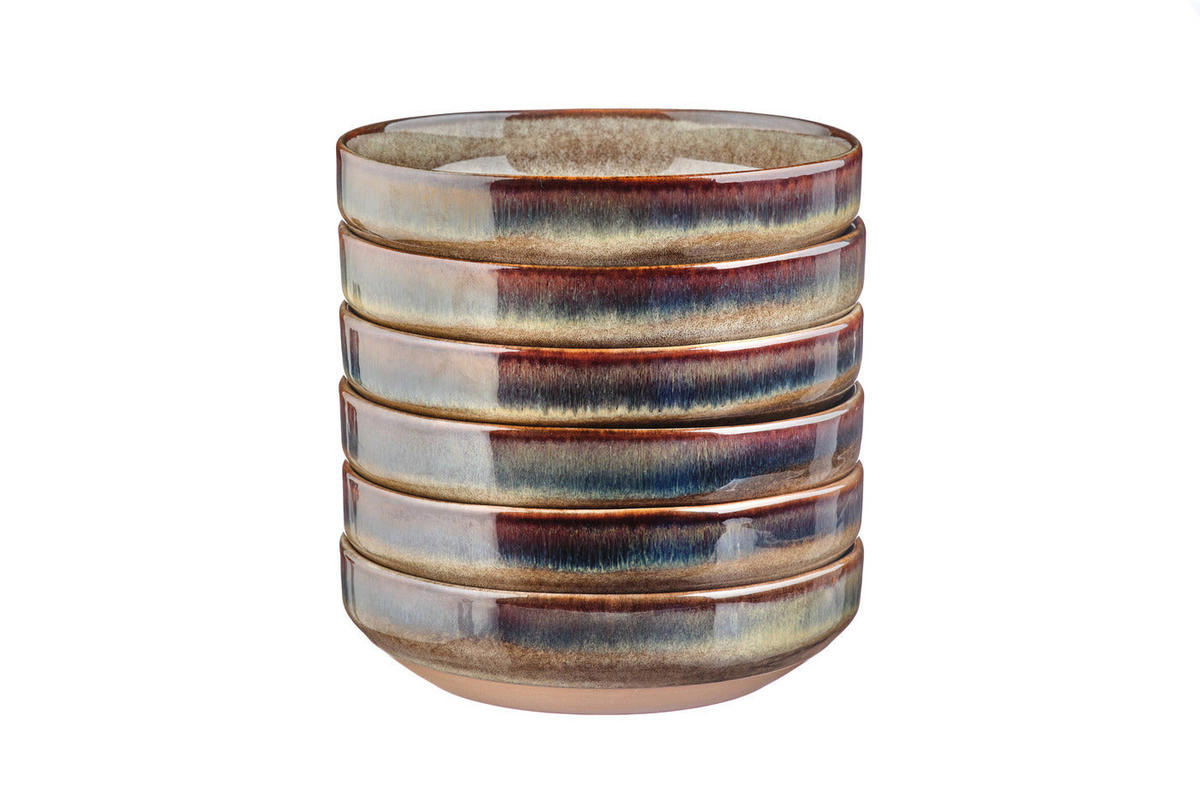 SCHALEN Genesis Ø17cm - 6er-Set - Basalt - Braun, Keramik (17cm) - Björn