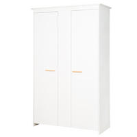 KLEIDERSCHRANK Anton - Weiß, Holz/Holzwerkstoff (119/190/52cm) - Roba
