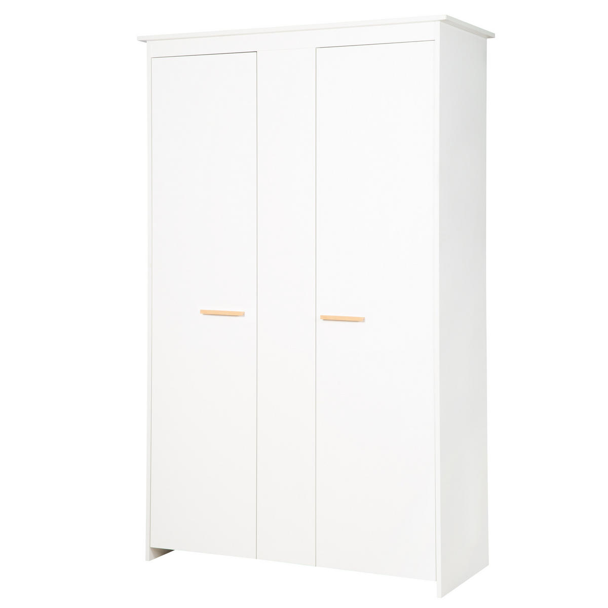 KLEIDERSCHRANK Anton - Weiß, Holz/Holzwerkstoff (119/190/52cm) - Roba