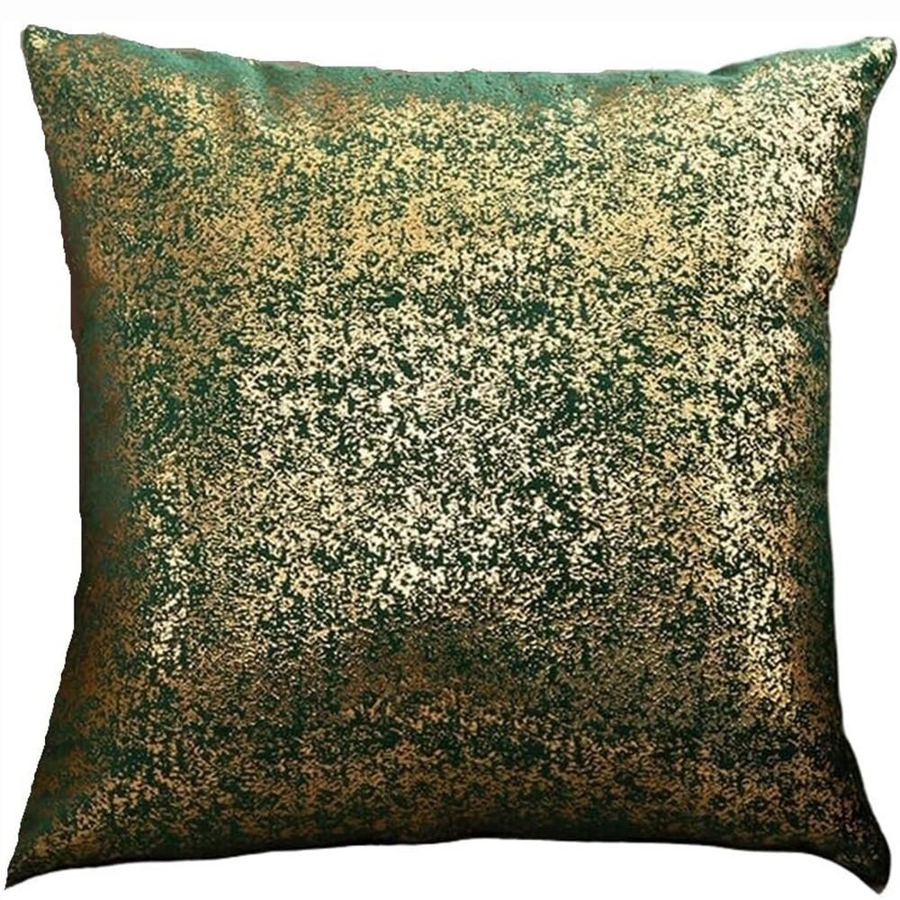 KISSENHÜLLE Velvety 45/45 cm，2er-Set - Grün, Textil (45/45cm) - Kaket