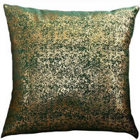 KISSENHÜLLE Velvety 45/45 cm，2er-Set - Grün, Textil (45/45cm) - Kaket