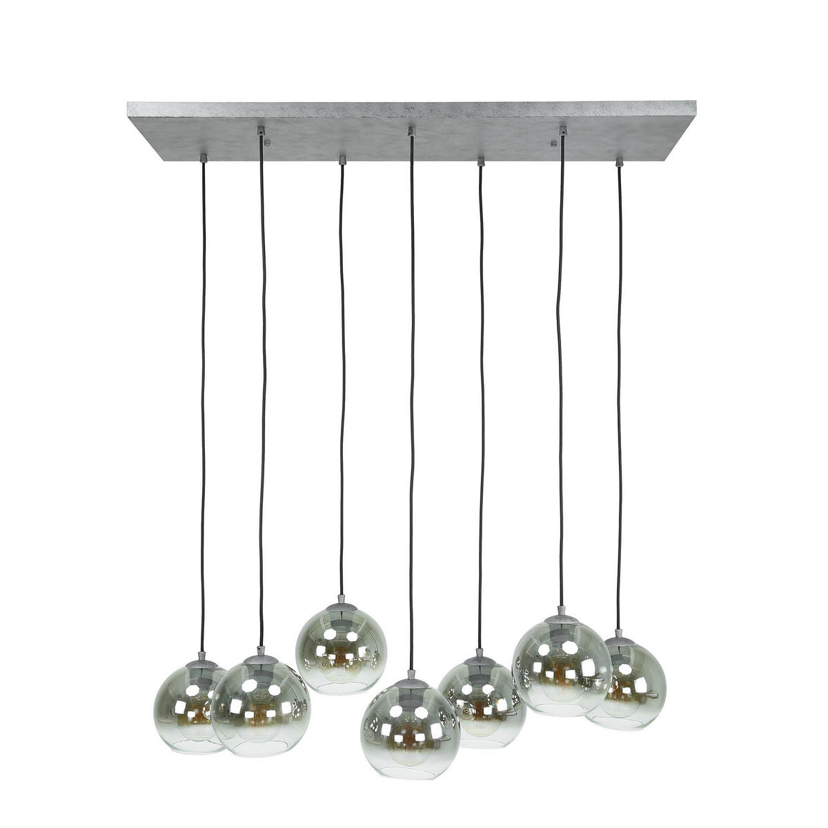 HÄNGELEUCHTE Bubble Grau 40/110/ 150 cm - Grau, Metall (40/110/150cm) - Hoyz Collection