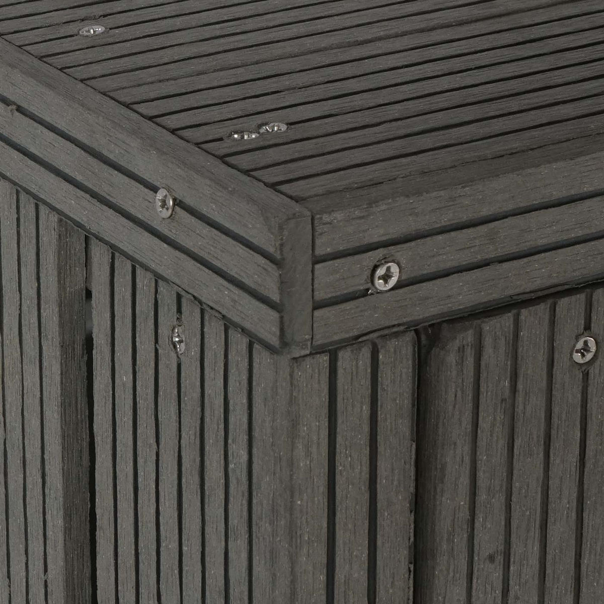 MÜLLTONNENBOX XL 2er-/4er-WPC HxBxT 115x140x100cm Metall Holzoptik erweiterbar Grau - Grau, Metall (140/115/100cm) - PROREGAL