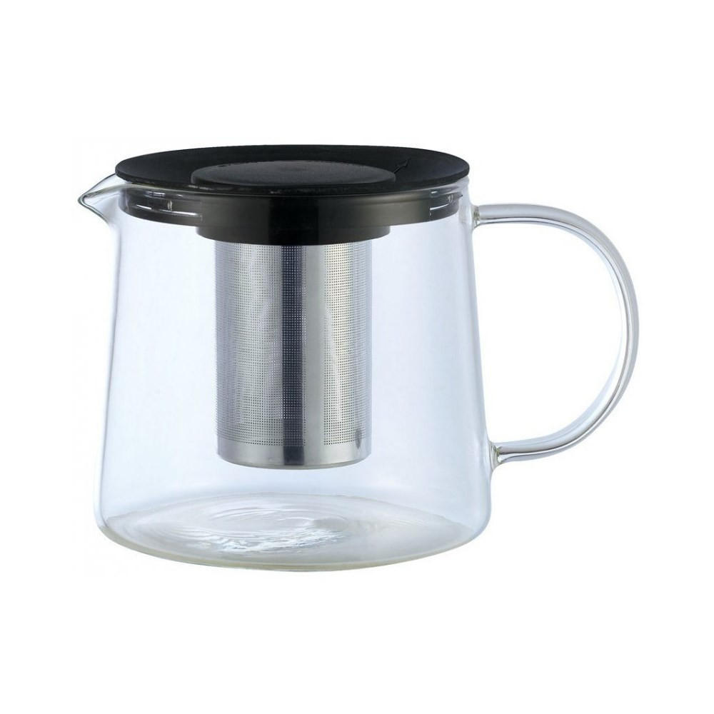 TEEKANNE Schwarz 19/19/13 cm 12191 - Schwarz, Glas (1.5L) - Kinghoff 