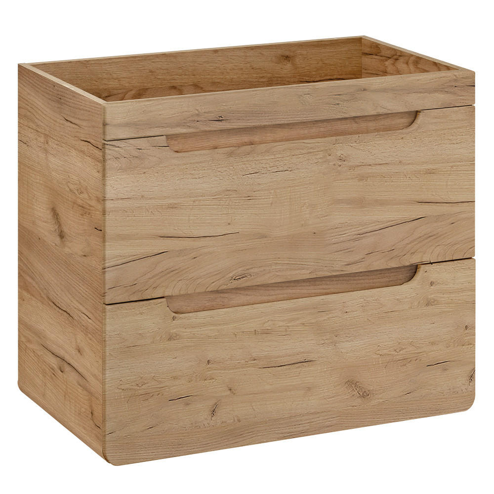 WASCHBECKENSCHRANK Luton-56 - Braun, Holzwerkstoff (80/59/46cm) - Lomado