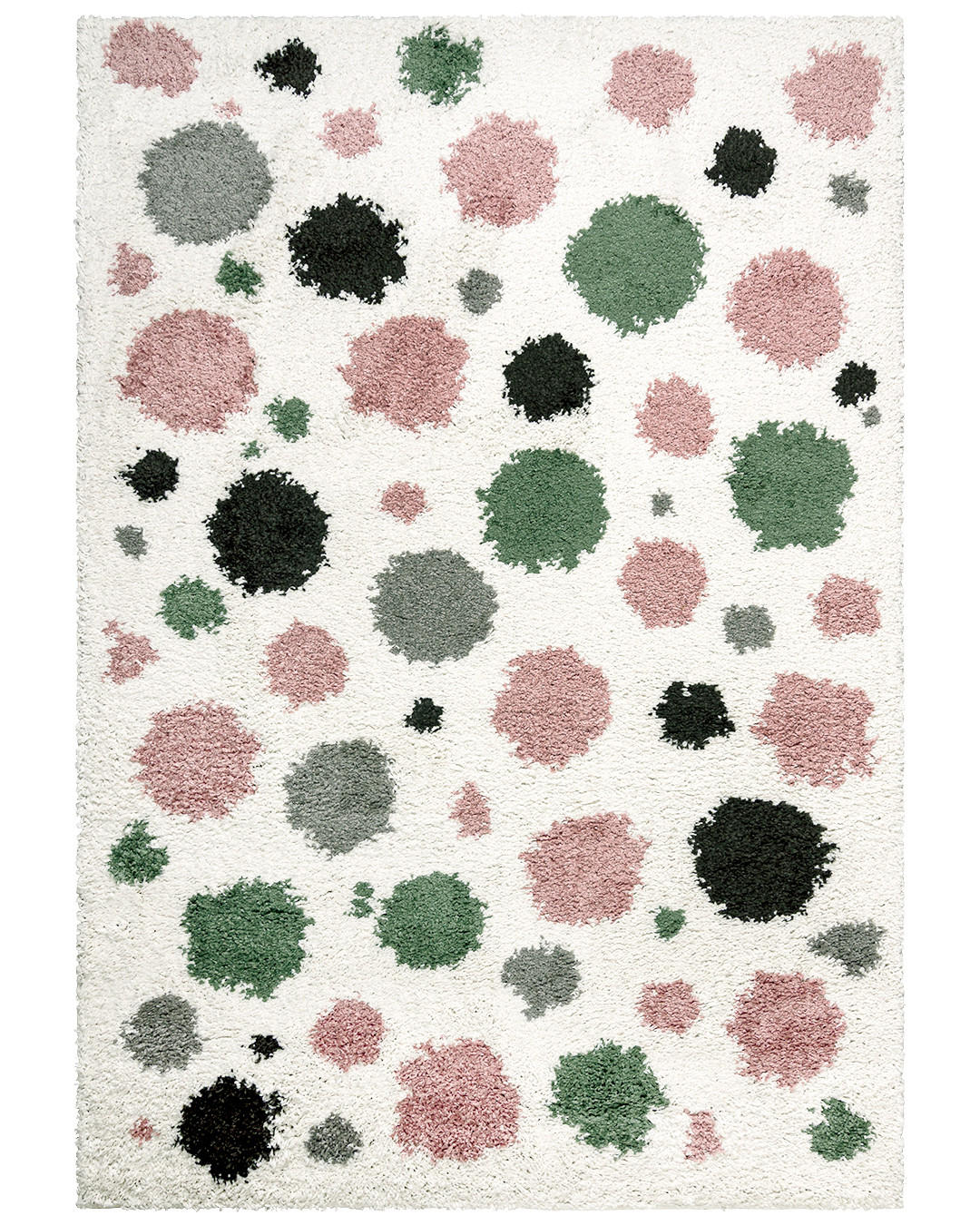 KINDERTEPPICH Ibi Foco Mazovia 140x200cm Creme Rosa Abstrakt Langflor - Pink, Textil (140/200cm) - Mazovia