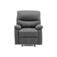 RELAXSESSEL - 1 Person - Kunstleder - Grau - - Grau, Leder (79/95/90cm) - Vente-Unique