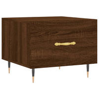 COUCHTISCH Braun Eichen-Optik 50x50x40 cm Holzwerkstoff - Braun, Holzwerkstoff (50/50/40cm) - furnicato