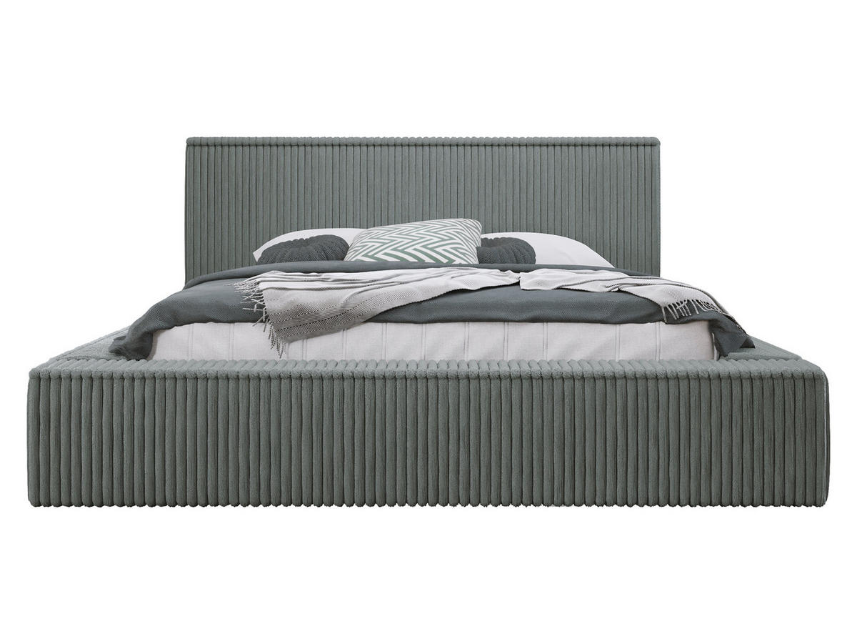 POLSTERBETT Glexi - Grau, Holz/Textil (180/200cm) - MIRJAN24