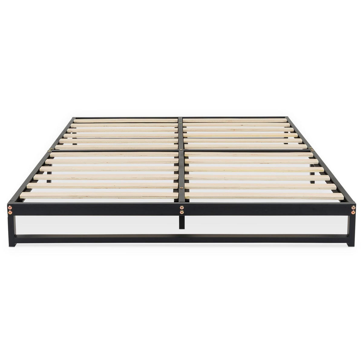 FUTONBETT MITI 140x190 cm schwarz - Schwarz, Metall (140/190cm) - IDIMEX
