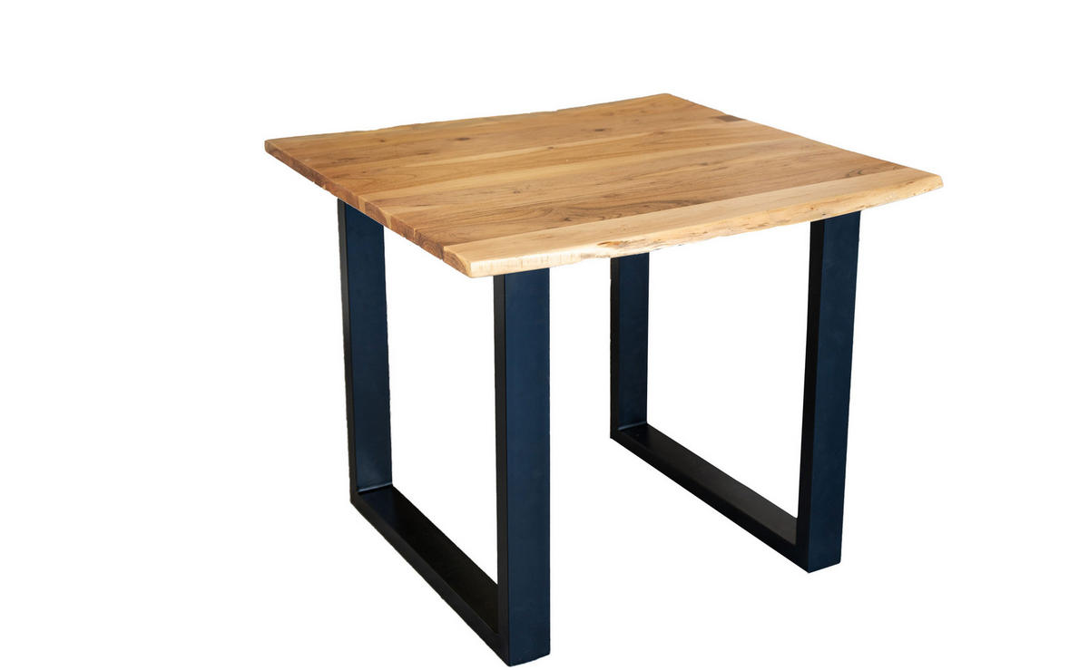 ESSTISCH MAX - Beige/Schwarz, Holz/Metall (90/90/77cm) - SAM