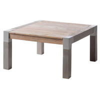 COUCHTISCH Akazie 85x85x45 beige lackiert Amsterdam #119 - Beige, Holz (85/85/45cm) - Massivmoebel24