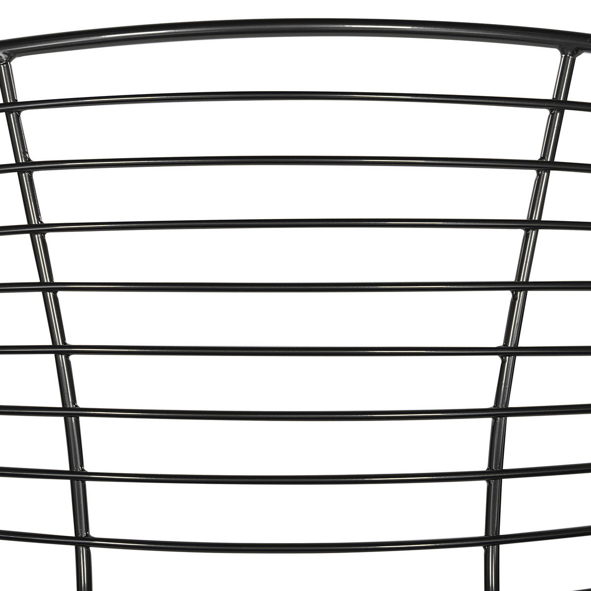 FÉMSZÉK 2 darabos Szett Fekete Hoback - fekete, textil/fém (60/79/56cm) - Beliani